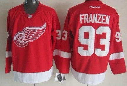 Johan Franzen Detroit Red Wings red jersey