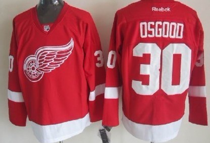 Chris Osgood Detroit Red Wings red jersey