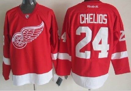 Chris Chelios Detroit Red Wings red jersey