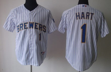 Corey Hart Milwaukee Brewers white jersey