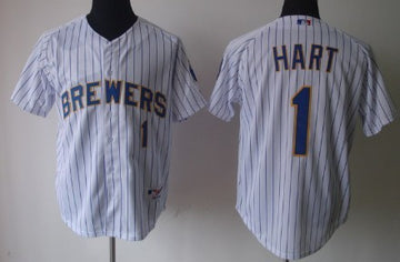 Corey Hart Milwaukee Brewers white jersey