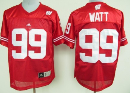 J.J. Watt Wisconsin Badgers red jersey