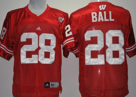 Montee Ball Wisconsin Badgers red jersey