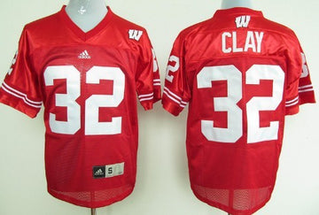 John Clay Wisconsin Badgers red jersey