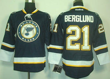 Patrik Berglund St. Louis Blues navy Third jersey