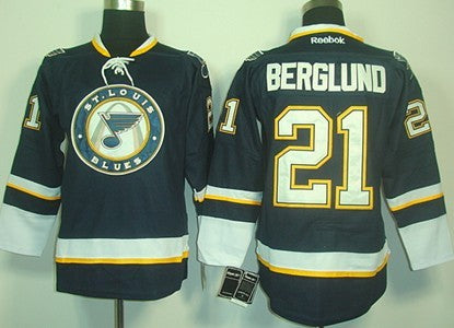 Patrik Berglund St. Louis Blues navy Third jersey