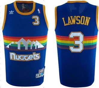 Ty Lawson Denver Nuggets blue Throwback jersey