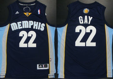 Rudy Gay Revolution Memphis Grizzlies navy jersey