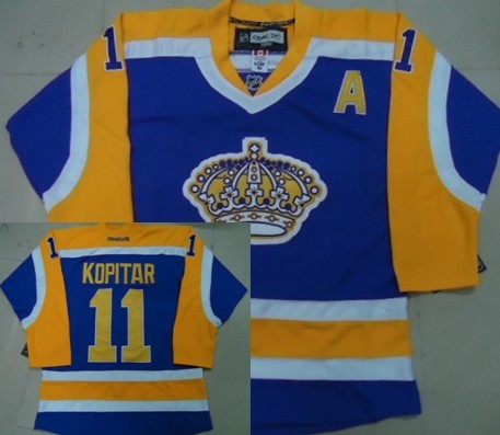Anze Kopitar Los Angeles Kings purple jersey