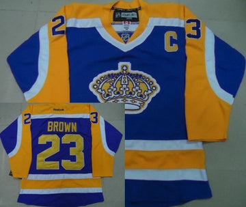 Dustin Brown Los Angeles Kings purple jersey