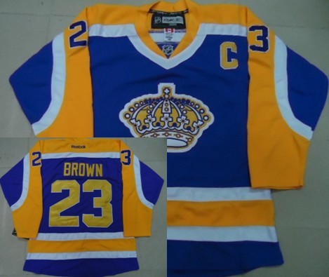 Dustin Brown Los Angeles Kings purple jersey