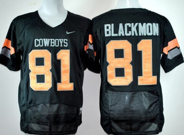 Justin Blackmon Oklahoma State Cowboys black jersey