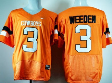 Brandon Weeden Oklahoma State Cowboys orange jersey