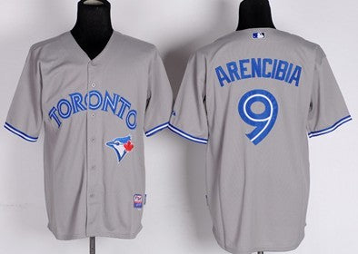J. P. Arencibia Toronto Blue Jays gray jersey