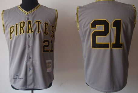 Roberto Clemente Pittsburgh Pirates gray Throwback jersey