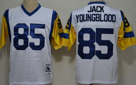 Jack Youngblood Los Angeles Rams white Throwback jersey