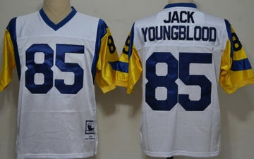 Jack Youngblood Los Angeles Rams white Throwback jersey