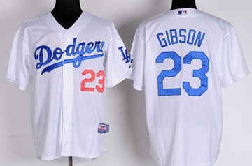 Kirk Gibson Los Angeles Dodgers white jersey