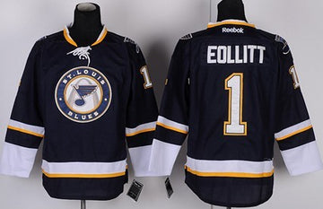 Brian Elliott St. Louis Blues navy Third jersey
