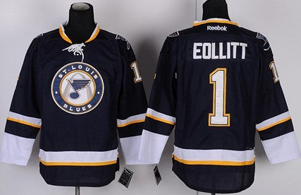 Brian Elliott St. Louis Blues navy Third jersey