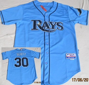 Luke Scott Tampa Bay Rays blue jersey