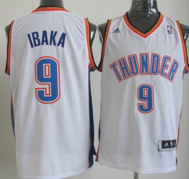 Serge Ibaka Revolution Oklahoma City Thunder white jersey