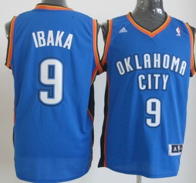 Serge Ibaka Revolution Oklahoma City Thunder blue jersey