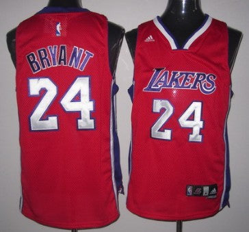 Kobe Bryant Los Angeles Lakers red jersey