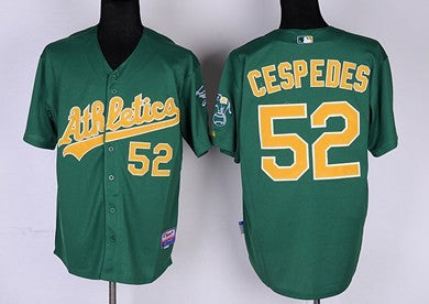 Yoenis Cespedes Oakland Athletics green jersey