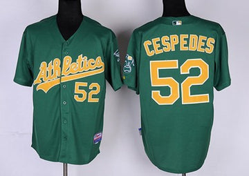 Yoenis Cespedes Oakland Athletics green jersey