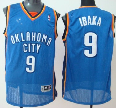 Serge Ibaka Oklahoma City Thunder blue jersey