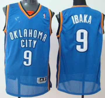 Serge Ibaka Oklahoma City Thunder blue jersey