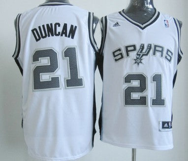 Tim Duncan Revolution San Antonio Spurs white jersey