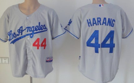 Aaron Harang Los Angeles Dodgers gray jersey