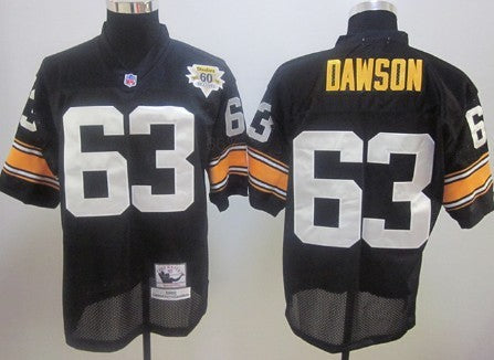 Dermontti Dawson Pittsburgh Steelers black Throwback jersey