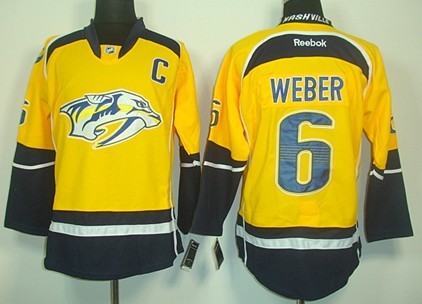 Shea Weber Nashville Predators yellow jersey