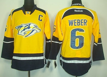 Shea Weber Nashville Predators yellow jersey