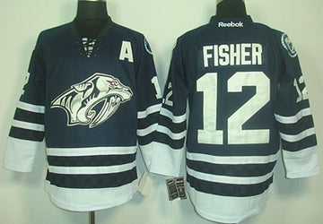 Mike Fisher Nashville Predators blue Third jersey