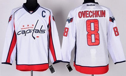 Alex Ovechkin Washington Capitals white jersey