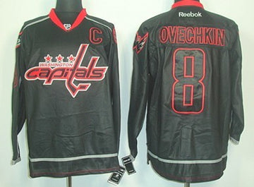 Alex Ovechkin Washington Capitals black jersey