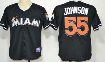 Josh Jonhson Miami Marlins black jersey