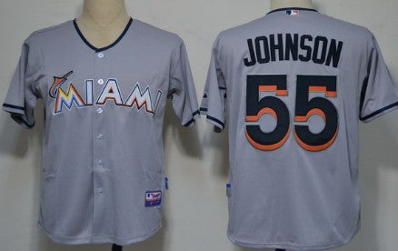 Josh Jonhson Miami Marlins gray jersey