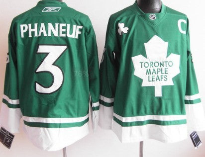 Dion Phaneuf St. Patrick's Day Toronto Maple Leafs green jersey