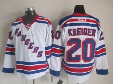 Chris Kreider New York Rangers white jersey