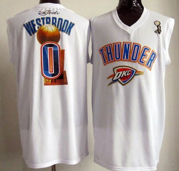 Russell Westbrook Oklahoma City Thunder white jersey