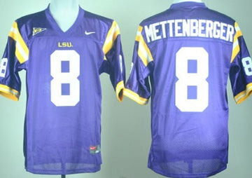 Zach Mettenberger LSU Tigers purple jersey