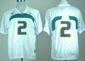 With No Name Miami Hurricanes white jersey