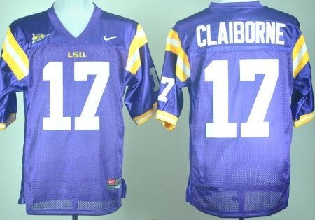 Morris Claiborne LSU Tigers purple jersey