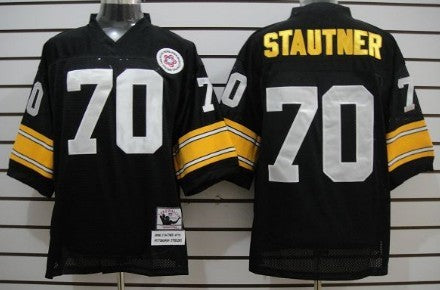 Ernie Stautner Pittsburgh Steelers black Throwback jersey