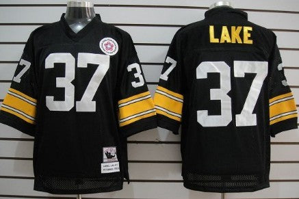 Carnell Lake Pittsburgh Steelers black Throwback jersey
